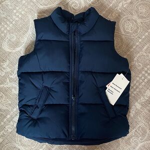 NWT Old Navy Puffer Vest 3T Navy Blue